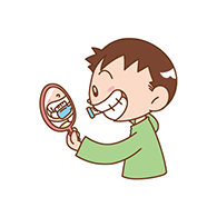 仕上げ磨き
